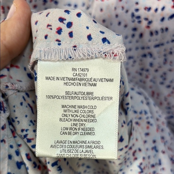 🩴 BCBGMaxAzria Asymmetrical Red and Blue sleeveless V-neck Dress TKJ6243090 - Picture 3 of 4